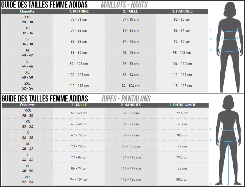 adidas guide des tailles chaussures