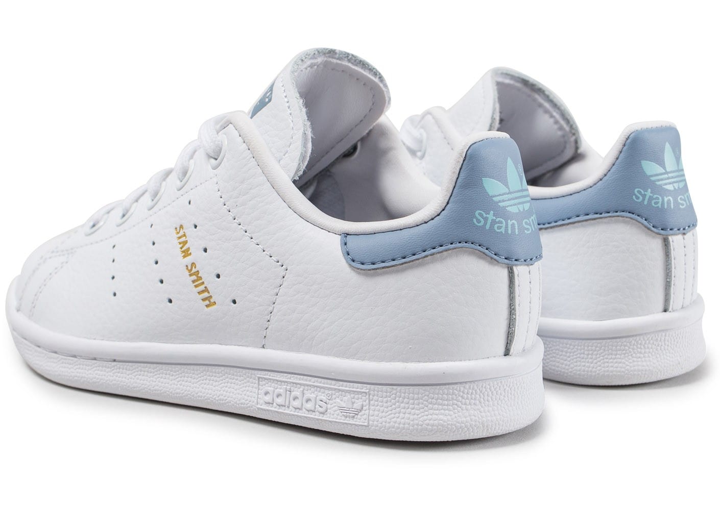 stan smith bleu pastel femme Adidas Originals Stan Smith Daim Perforé Bleu Pastel (femme)