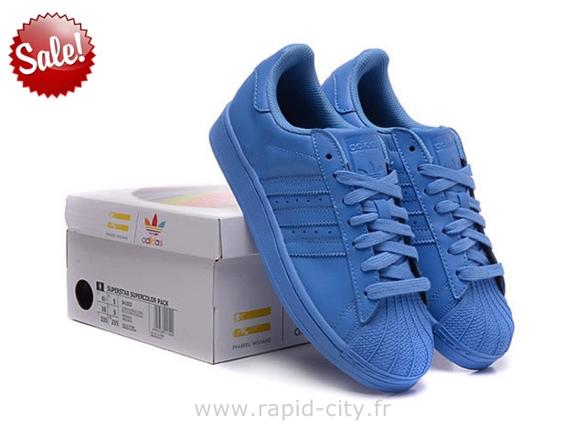 adidas superstar couleur bleu