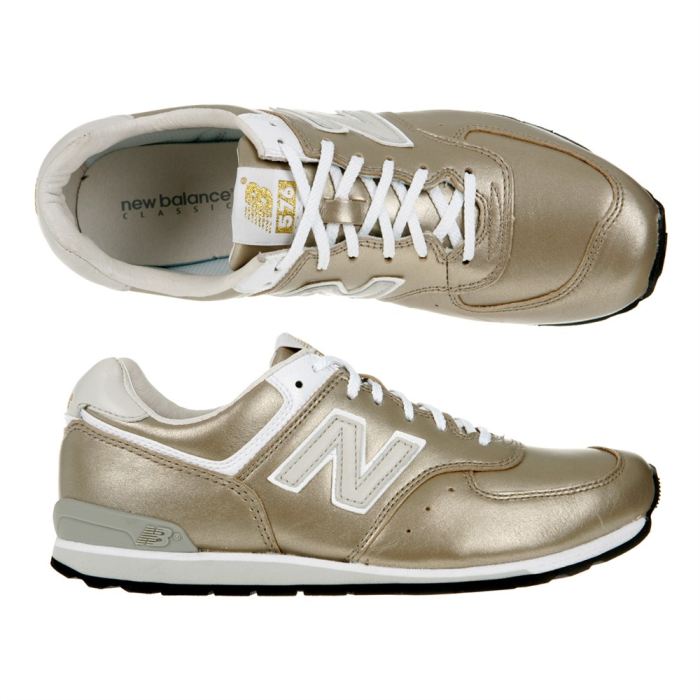 basket new balance femme doree